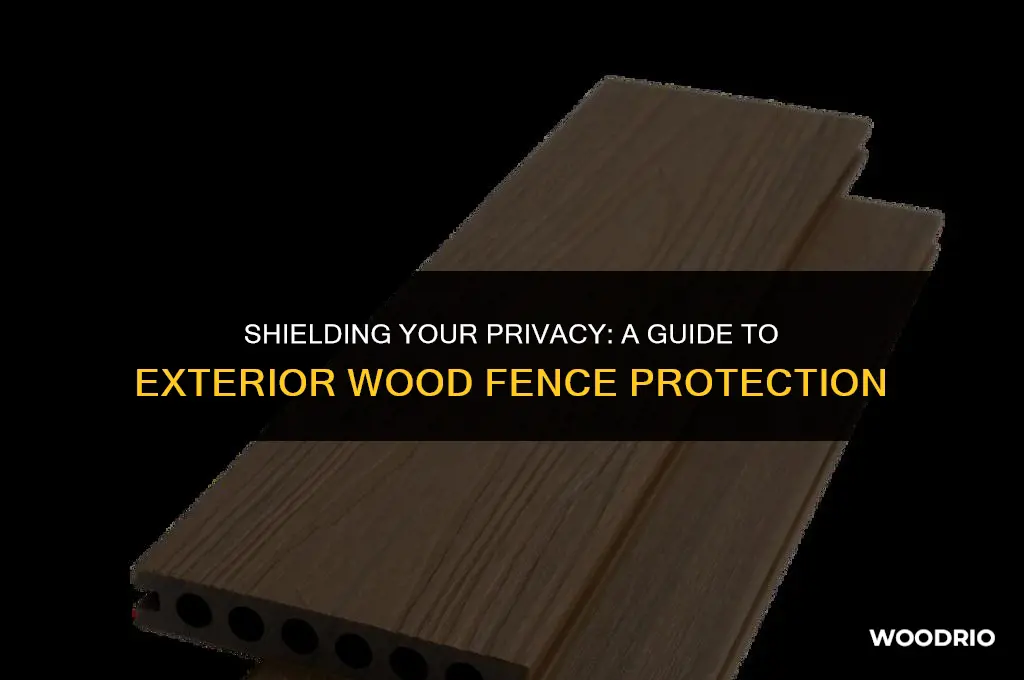how to proctect exterior wood fence