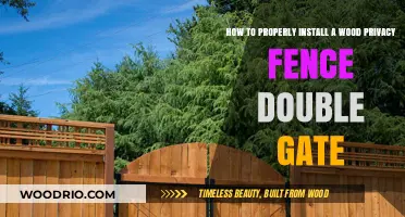 Mastering the Installation of a Wood Privacy Fence Double Gate
