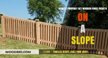 Mastering the Art of Setting Wooden Fence Pickets on a Slope