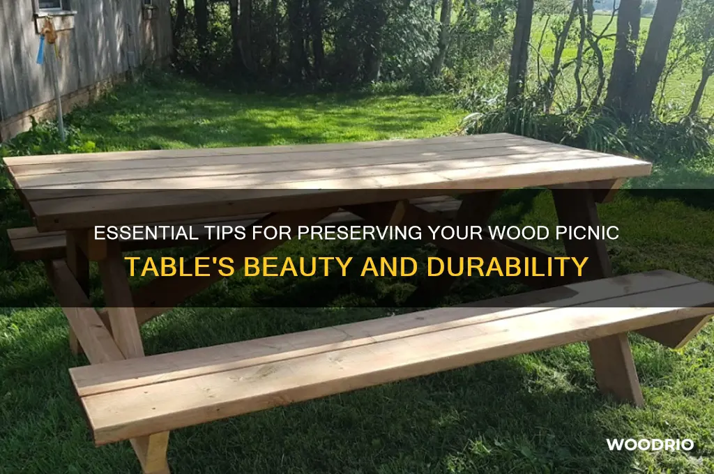 how to protect a wood picnic table