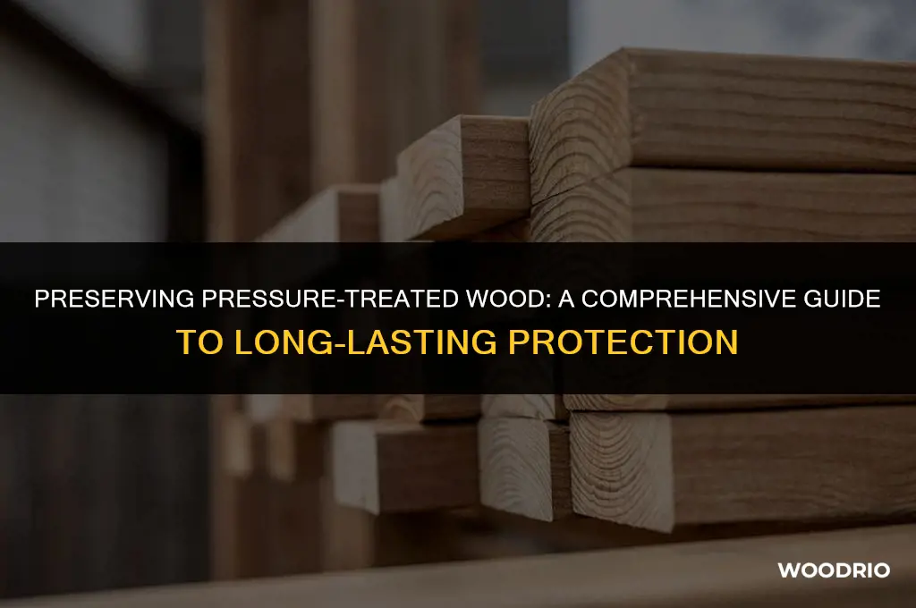 how to protect pressure treated wood