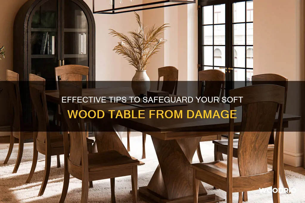 how to protect soft wood table