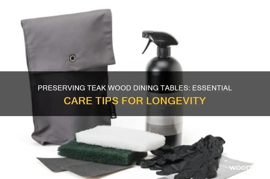 how to protect teak wood dining table