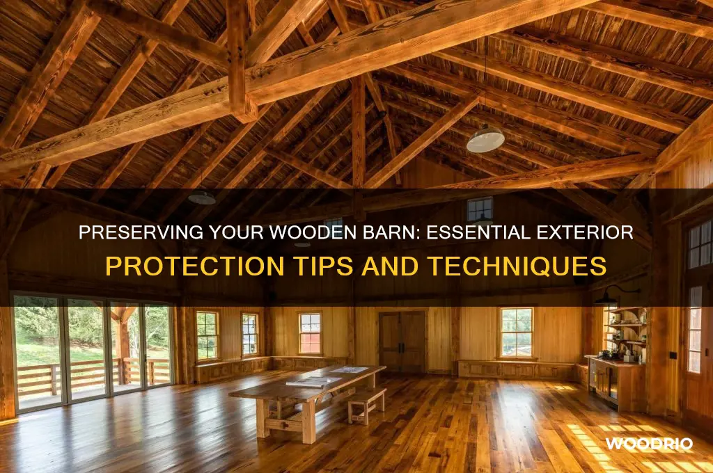 how to protect the exterior of an old wooden barn