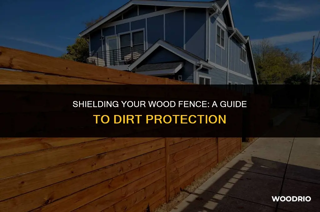 how to protect wood fence against dirt
