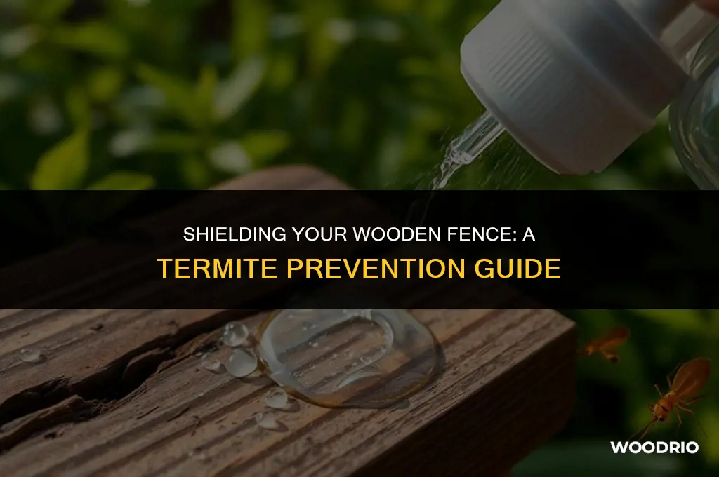 how to protect wood fence from termites