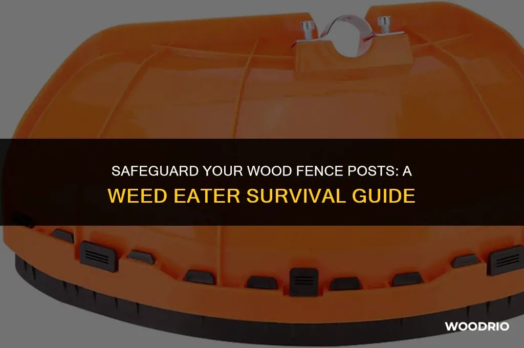 how to protect wood fence posts from a weed eater