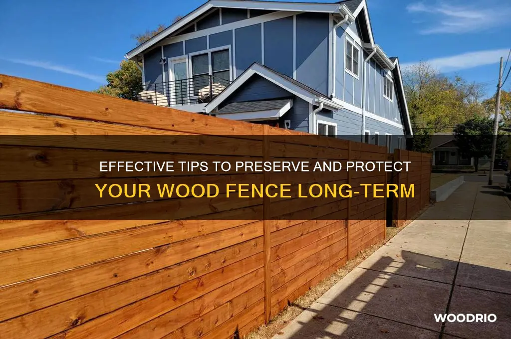 how to protect wood fence