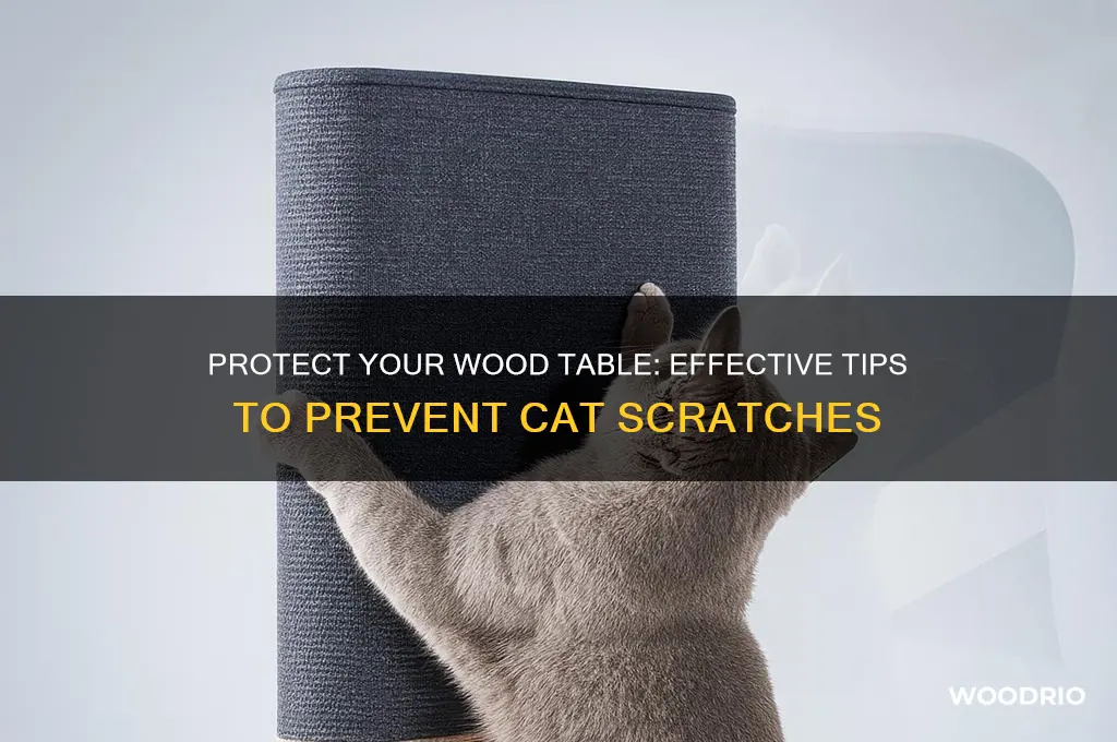 how to protect wood table from cat scratches