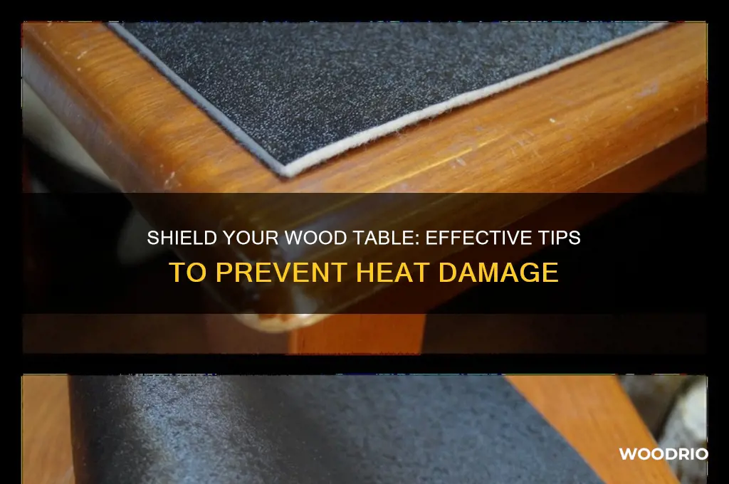 how to protect wood table from hot dishes