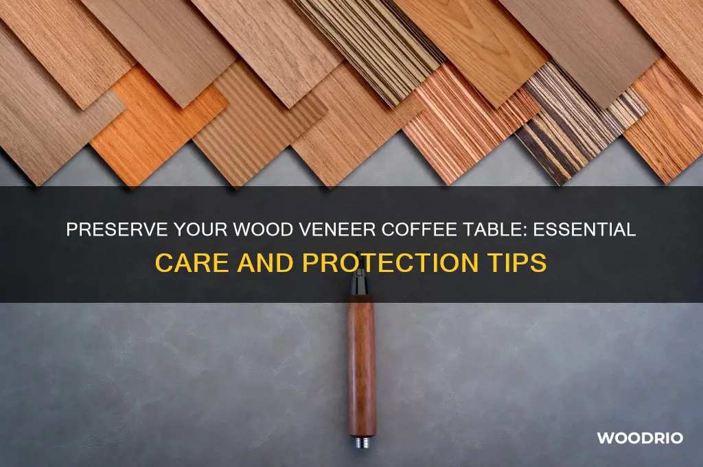 how to protect wood veneer coffee table top