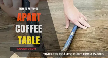 Safely Separating Wood Joints: A Guide to Disassembling Your Coffee Table