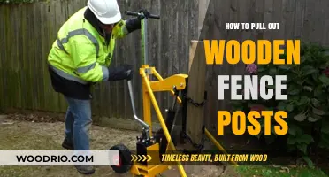 Efficiently Removing Wooden Fence Posts: A Step-by-Step Guide