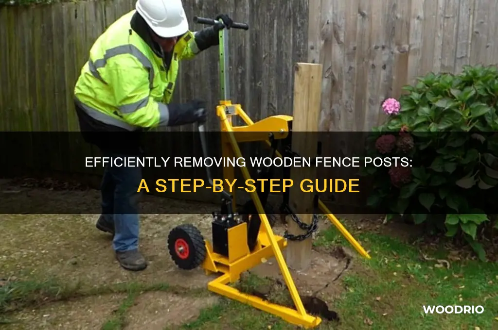 how to pull out wooden fence posts