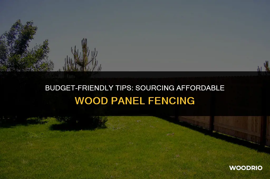 how to purchase wood panel fence cheap