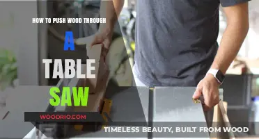 Mastering Table Saw Techniques: Safely Pushing Wood for Precise Cuts