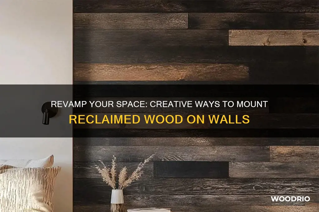 how to put a old wood on a wall