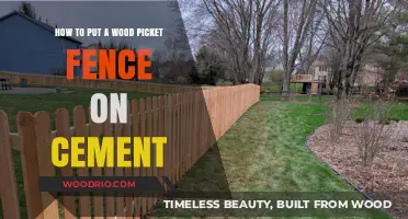 DIY Guide: Installing a Wood Picket Fence on Concrete