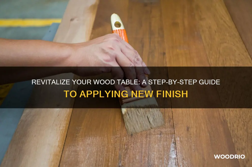 how to put new finish on a wood table