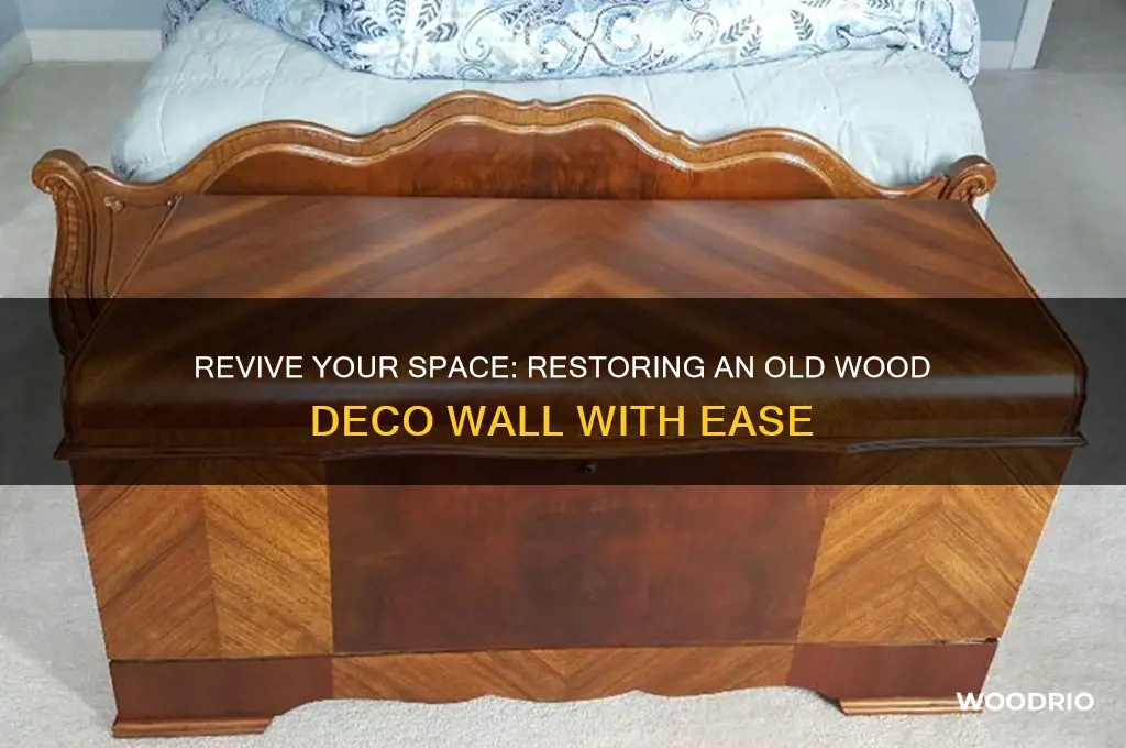 how to put of a old wood deco wall