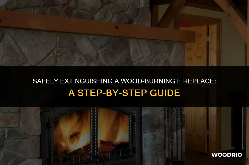 how to put out a wood burning fireplace