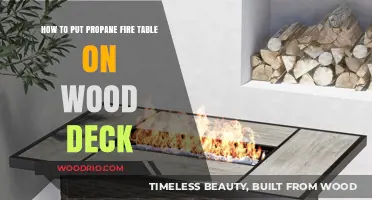 Safely Installing a Propane Fire Table on Your Wooden Deck