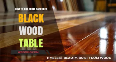 Revive Your Black Wood Table's Shine: Simple Restoration Tips