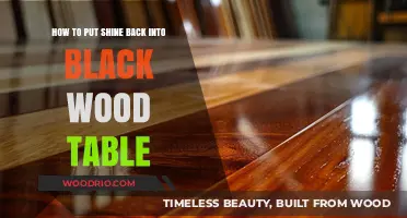 Revive Your Black Wood Table: Simple Steps to Restore Its Shine
