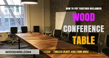 Crafting a Rustic Reclaimed Wood Conference Table: Step-by-Step Guide