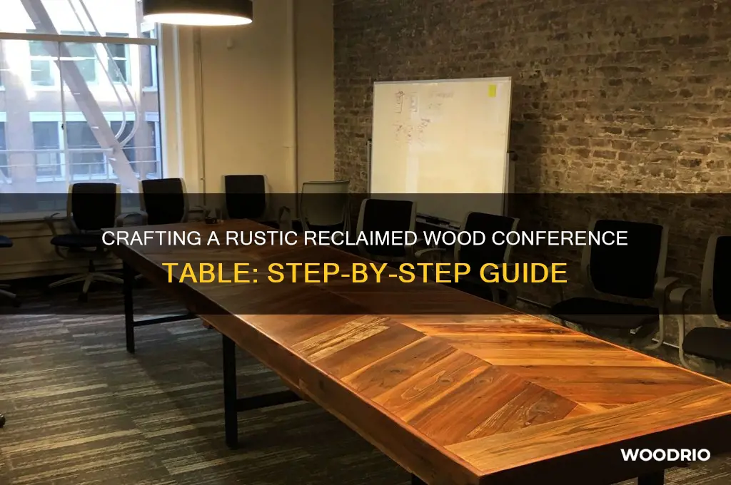 how to put together reclaimed wood conference table