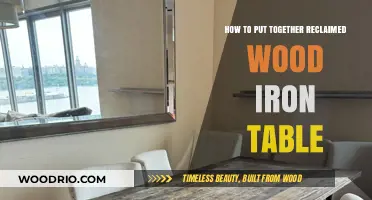 Crafting a Rustic Reclaimed Wood and Iron Table: DIY Guide