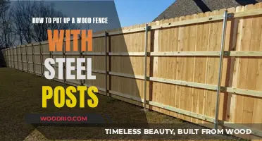 Sturdy and Stylish: Installing a Wood Fence with Steel Posts