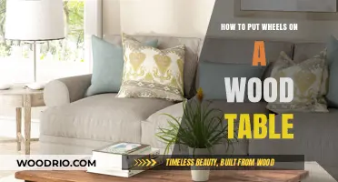 DIY Guide: Adding Wheels to Your Wood Table for Mobility