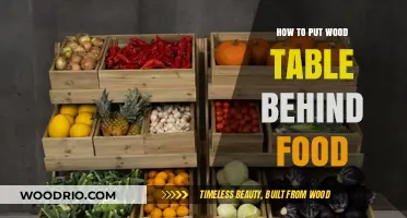 Creative Ways to Style Your Wood Table Behind Food Displays