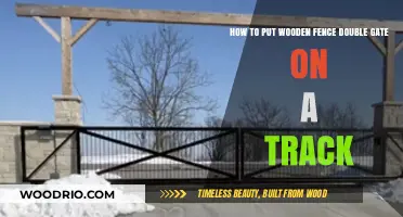 Effortlessly Install a Double Gate Track for Your Wooden Fence