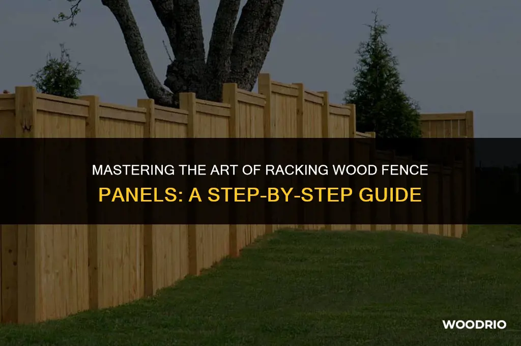 how to rack a wood fence panel