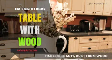 DIY Wood Solution: Raising Your Folding Table with Ease