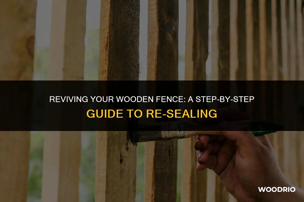 how to re seal a wooden fence