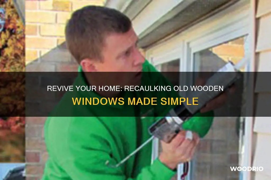 how to recaulk old wooden windows