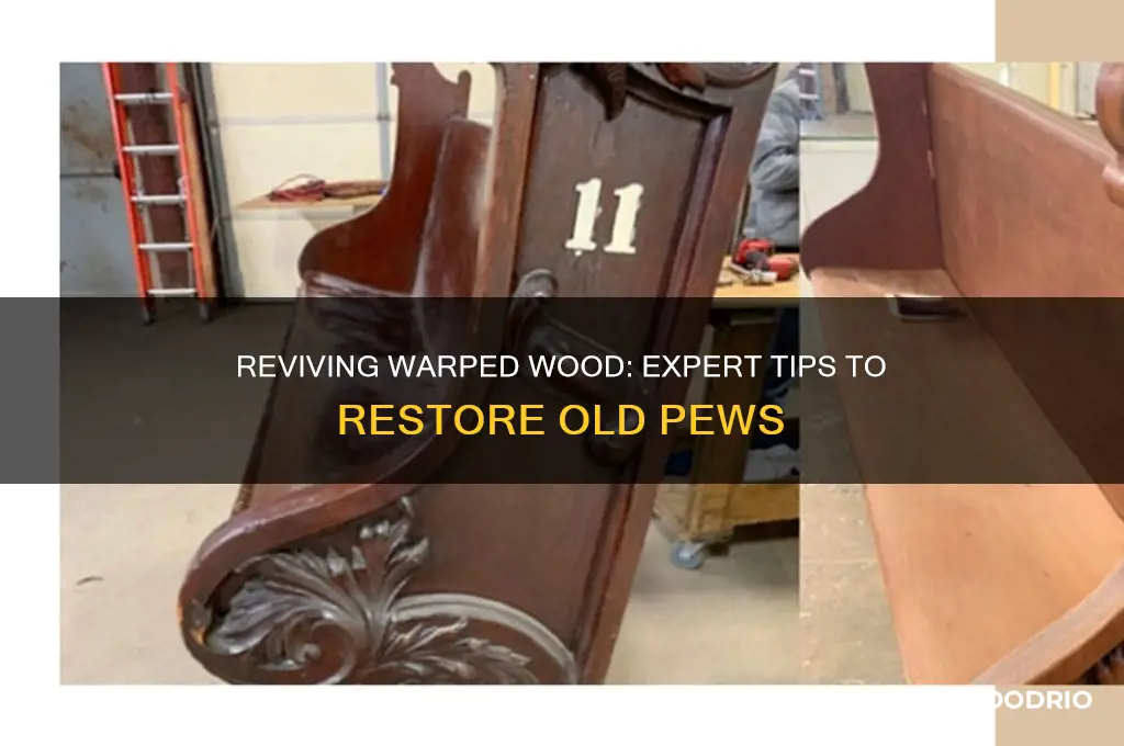 how to reclaim warped wood on old pew
