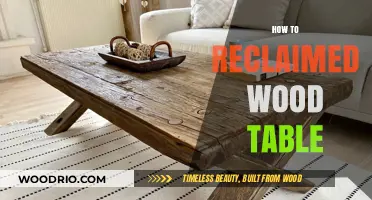 Crafting a Stunning Reclaimed Wood Table: DIY Guide & Tips