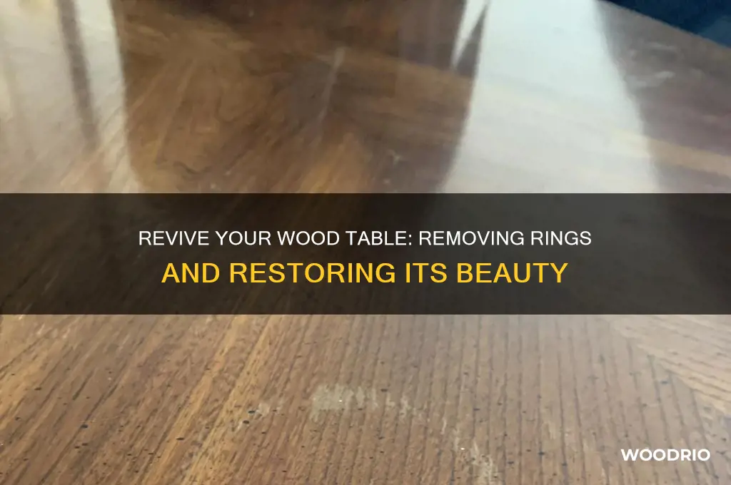 how to recondition wood table with rings