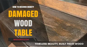 Revive Your Rickety Table: A Guide to Repairing Damaged Wood