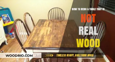 Revamp Your Faux Wood Table: Easy DIY Redo Guide