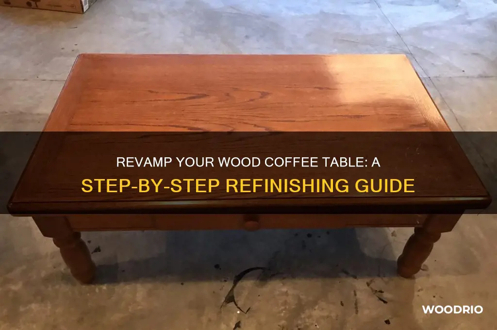how to redo a wood coffee table