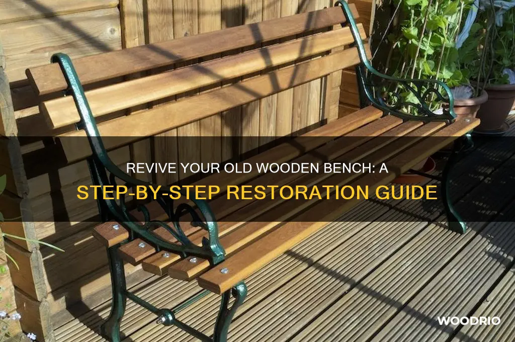 how to redo an old wooden bench