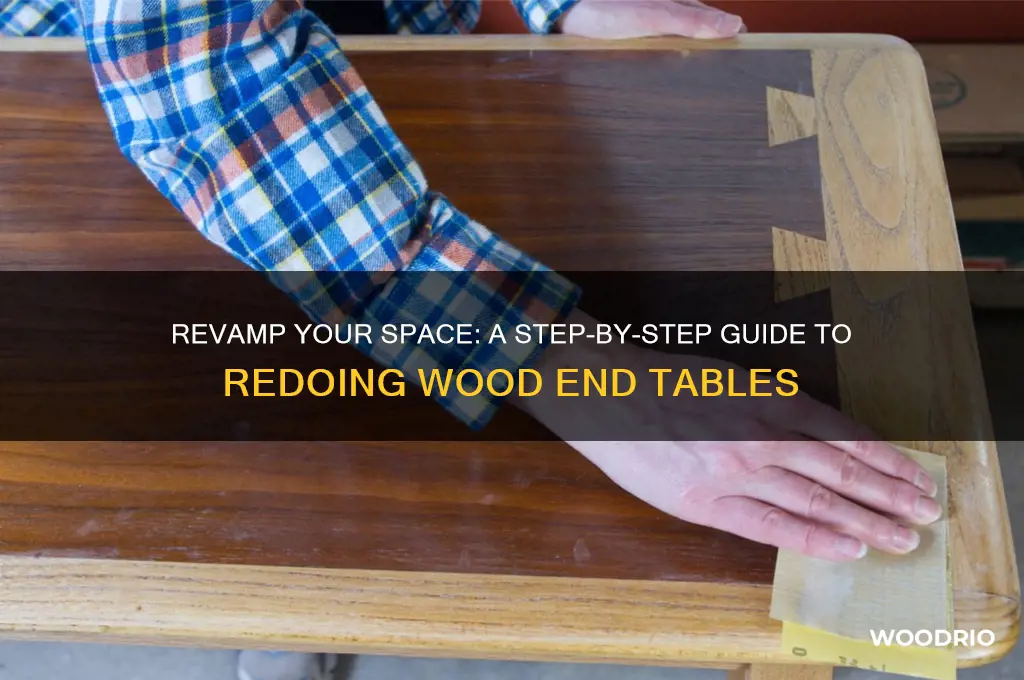 how to redo wood end table