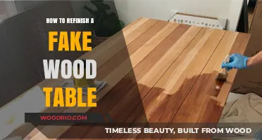 Revive Your Faux Wood Table: A Step-by-Step Refinishing Guide