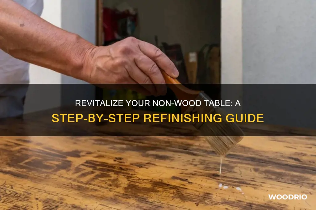 how to refinish a non wood table