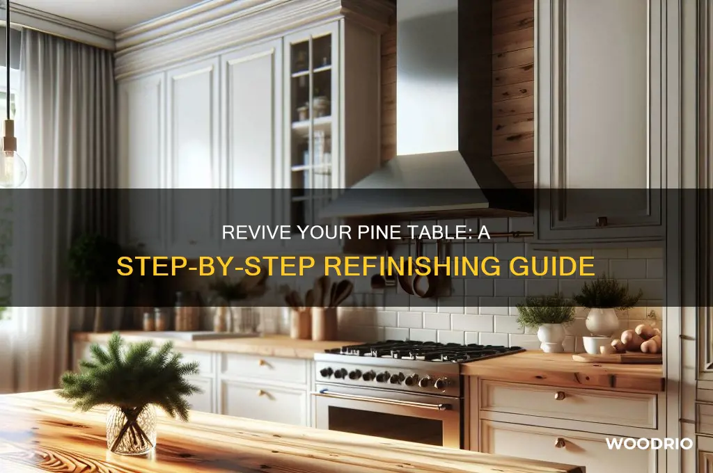how to refinish a pine wood table